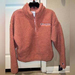 Champion pink soft Sherpa top size M NEW